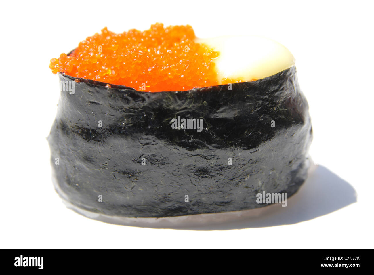Tobiko Sushi , flying fish eggs sushi with chess Stock Photo Alamy