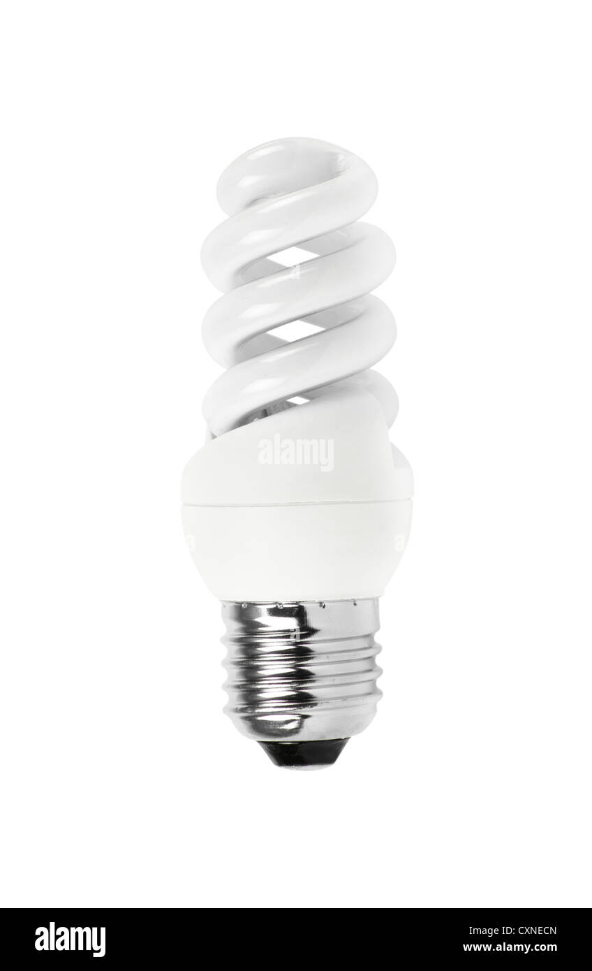 Energy saving fluorescent light bulb Stock Photo - Alamy
