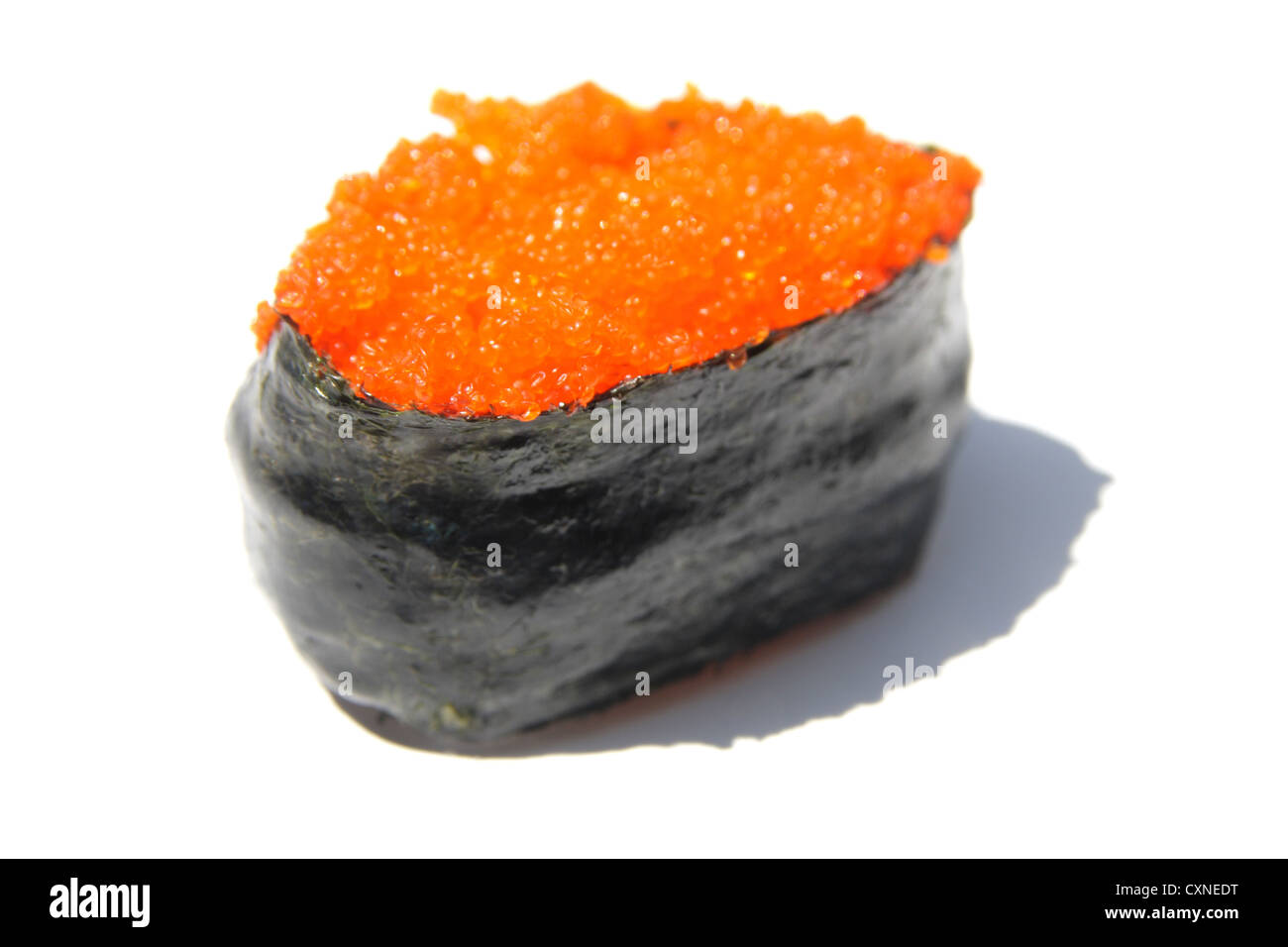 Tobiko or Flying Fish Roe - An example of the strange or weird food eaten  by people around the world Stock Photo - Alamy