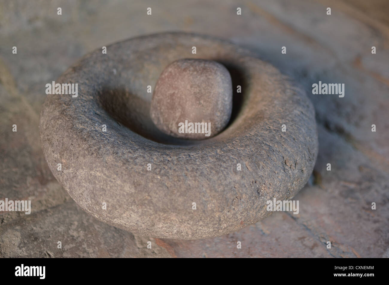 stone pestle and mortar Stock Photo Alamy