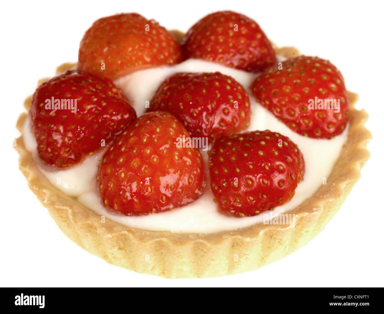 Strawberry and custard tart Cut Out Stock Images & Pictures Alamy