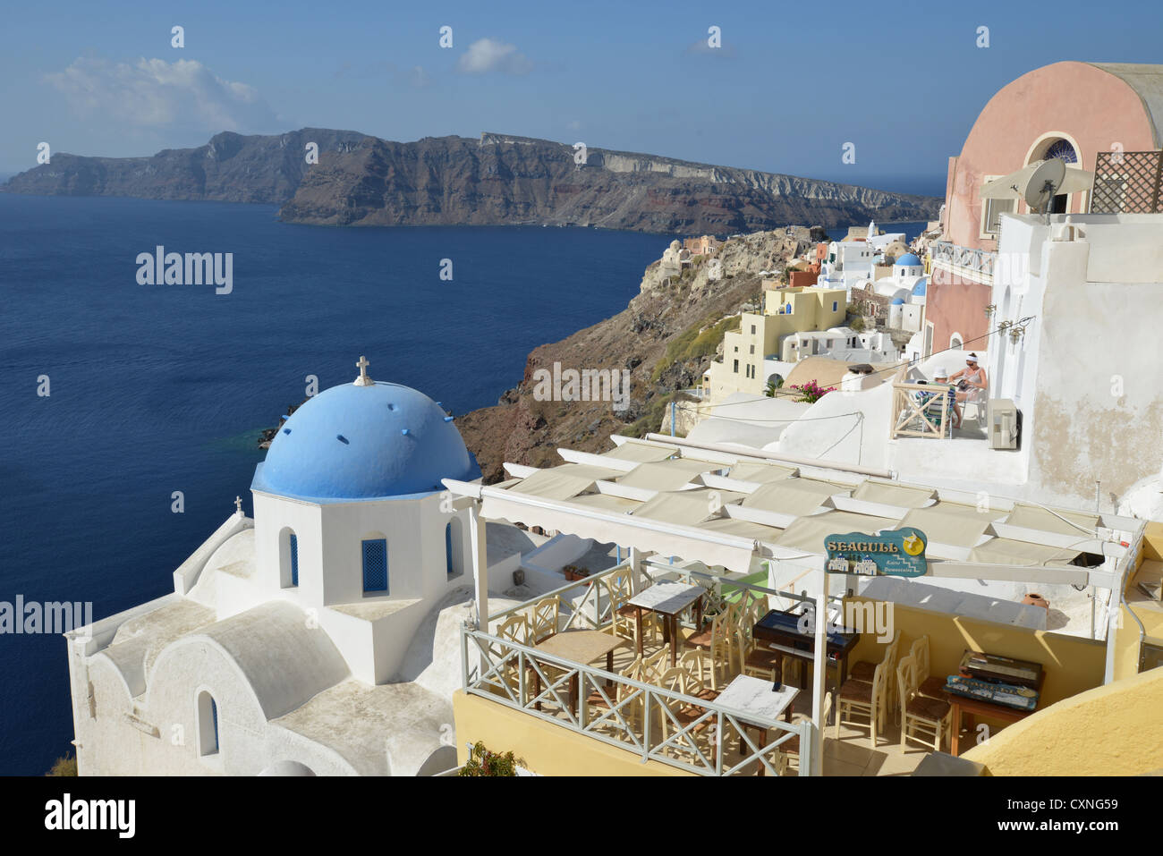 Oia, Santorini, Cyclades, South Aegean Region, Greece Stock Photo