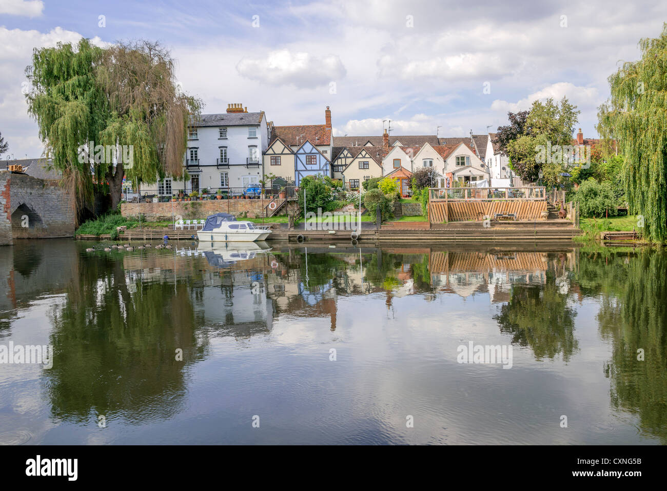 the river avon bidford on avon warwickshire the midlands england uk
