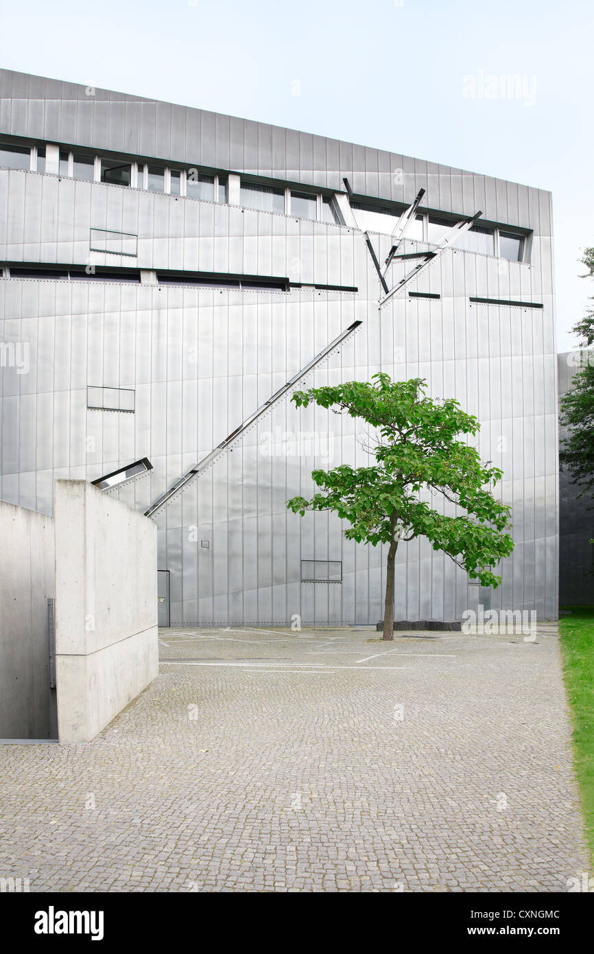 Jewish museum in Berlin by Daniel Libeskind architect Stock Photo