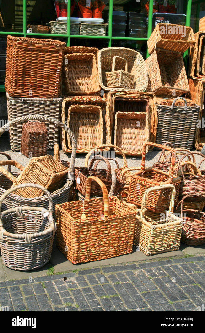 Basket ware Burford Oxfordshire England UK Stock Photo Alamy