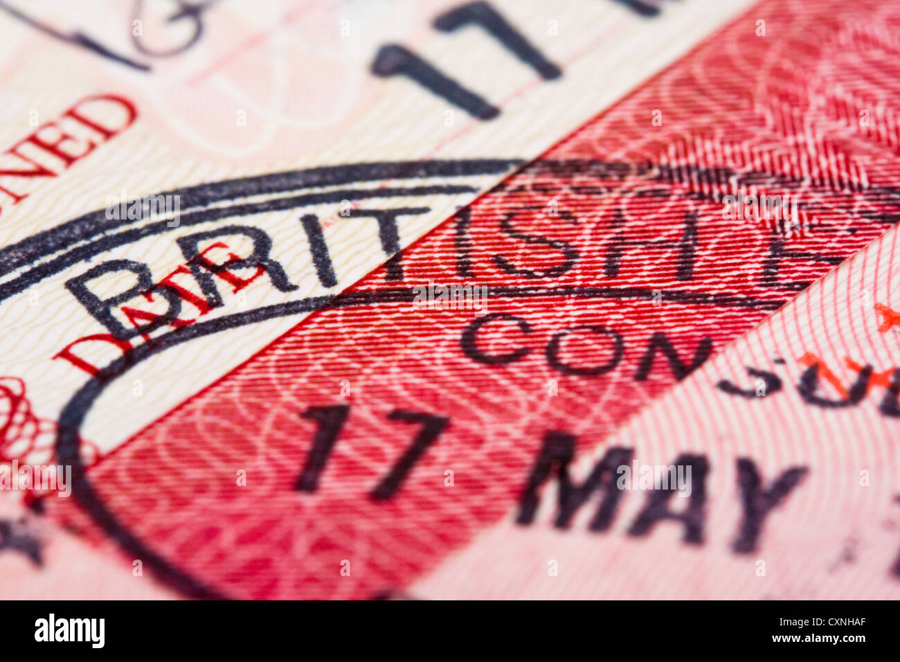 Eu Passport Stamp Stock Photos & Eu Passport Stamp Stock Images Alamy