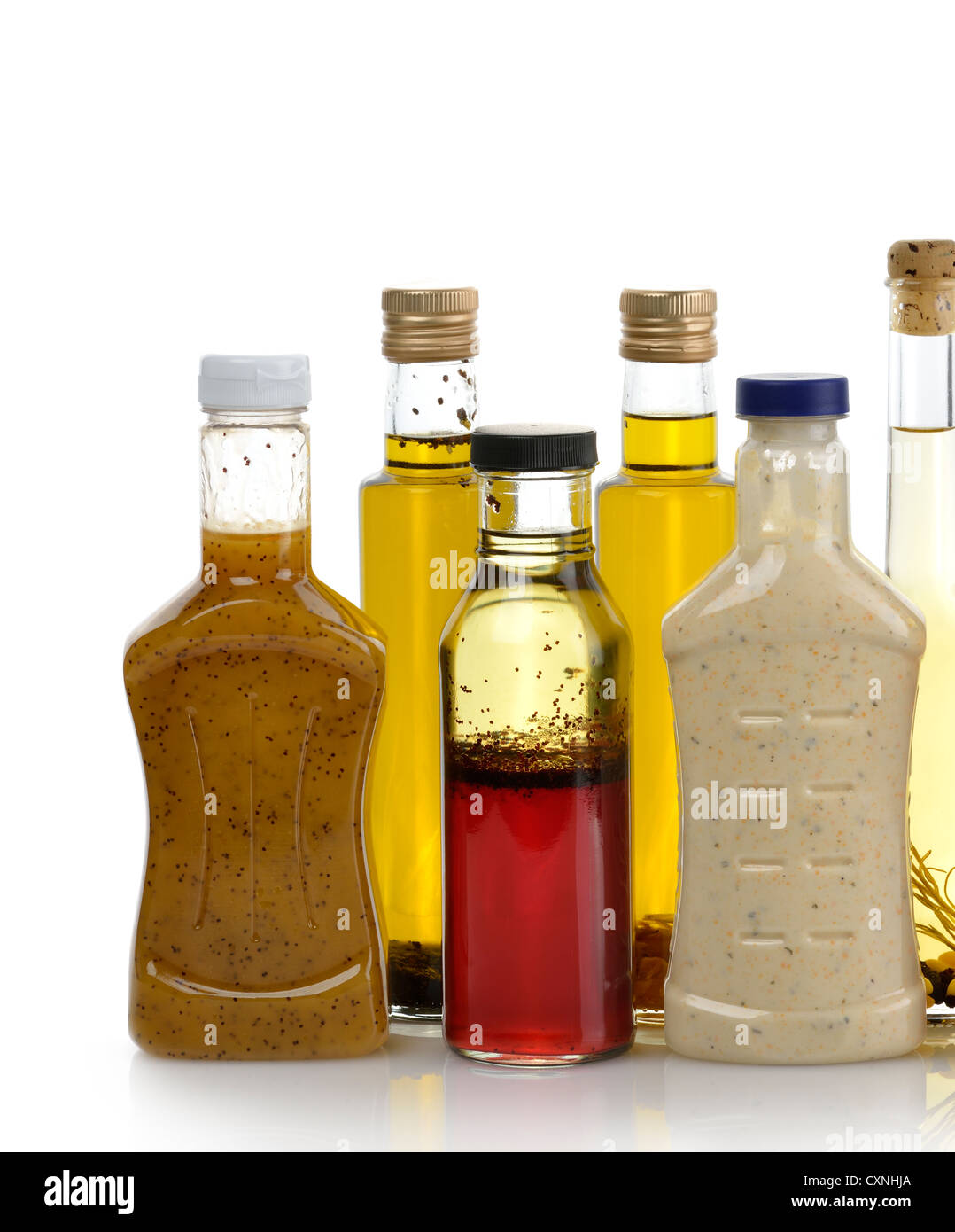 Assortment Of Salad Dressing Bottles Stock Photo Alamy