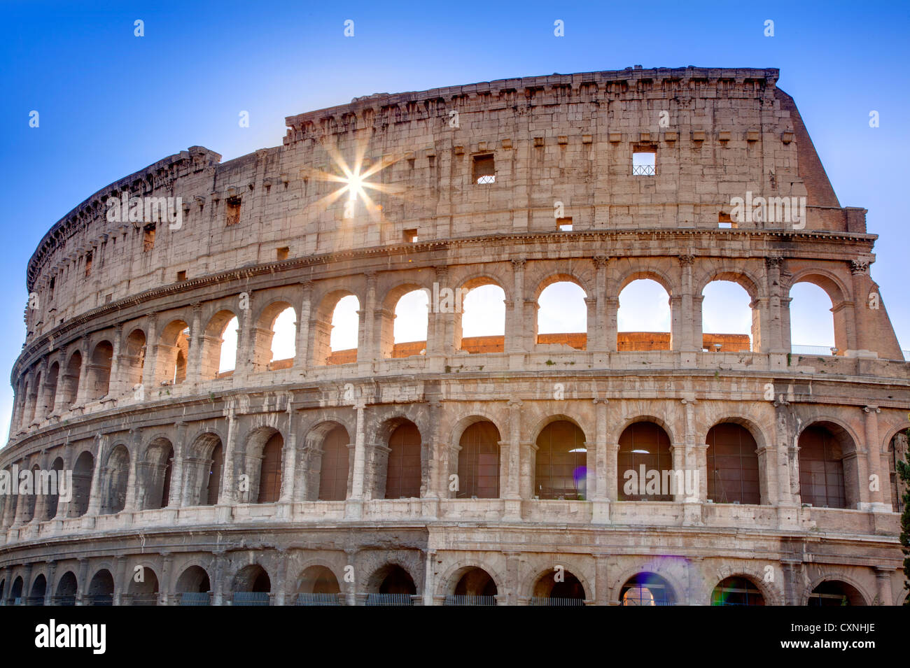 Colosseo Roma, Italia. Roman Colloseum, Rome Italy. Stock Photo