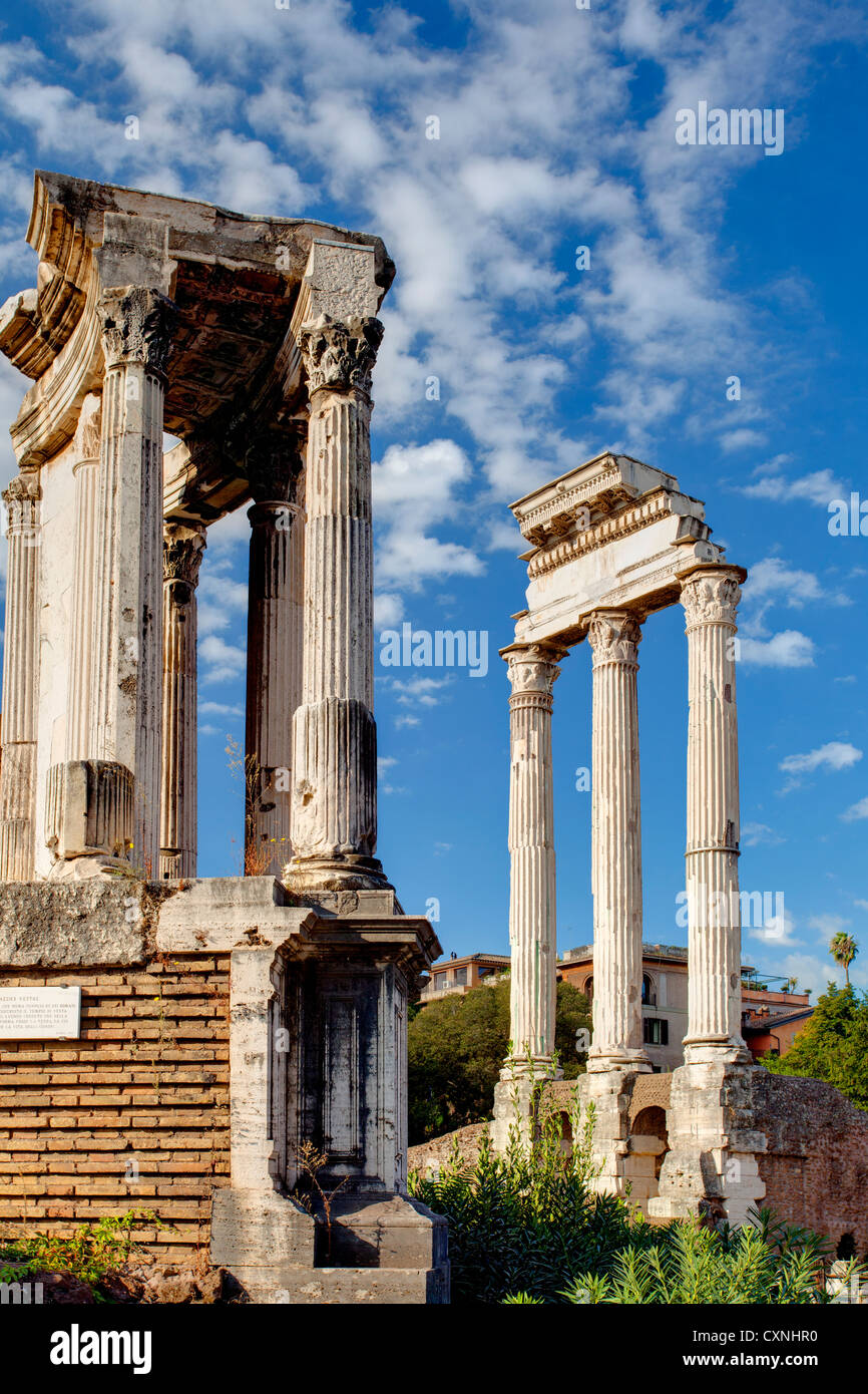 Pigment From oven Temple of Vesta, Rome Italy. Tempio di Vestale, Roma, Italia Stock Photo -  Alamy