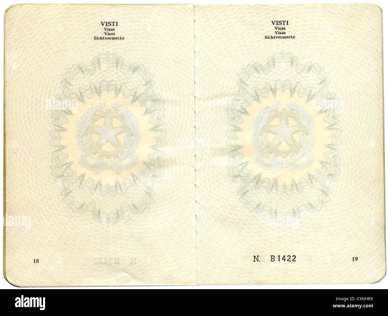 Old Italian Passport Pages For Visa Marks Stock Photo Alamy old-italian-passport-pages-for-visa-marks-stock-photo-alamy