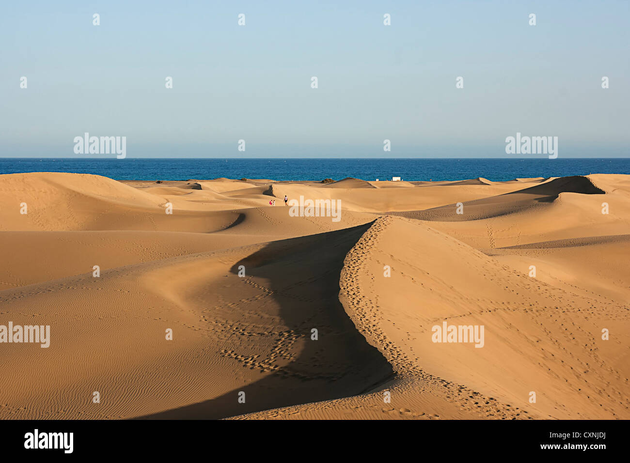 Dunes in Maspalomas, Gran Canaria, Canary Islands, Spain Stock Photo