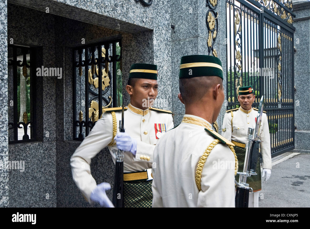 Guards at Royal Palace, Kuala Lumpur, Malaysia, Asia Stock Photo