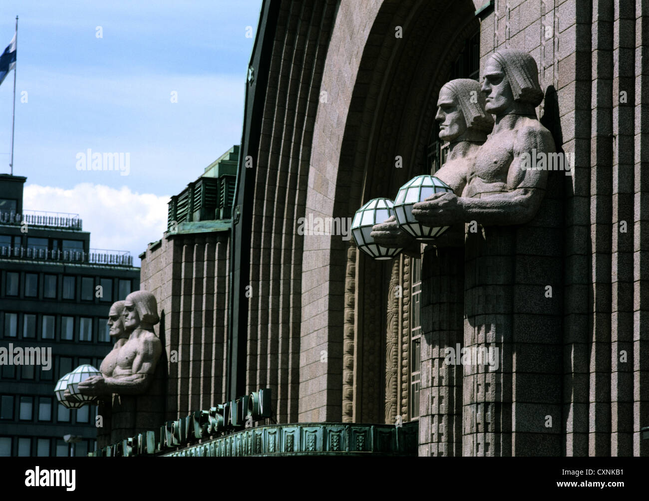 Central Railway Station in Helsinki, Finland Stock Photo