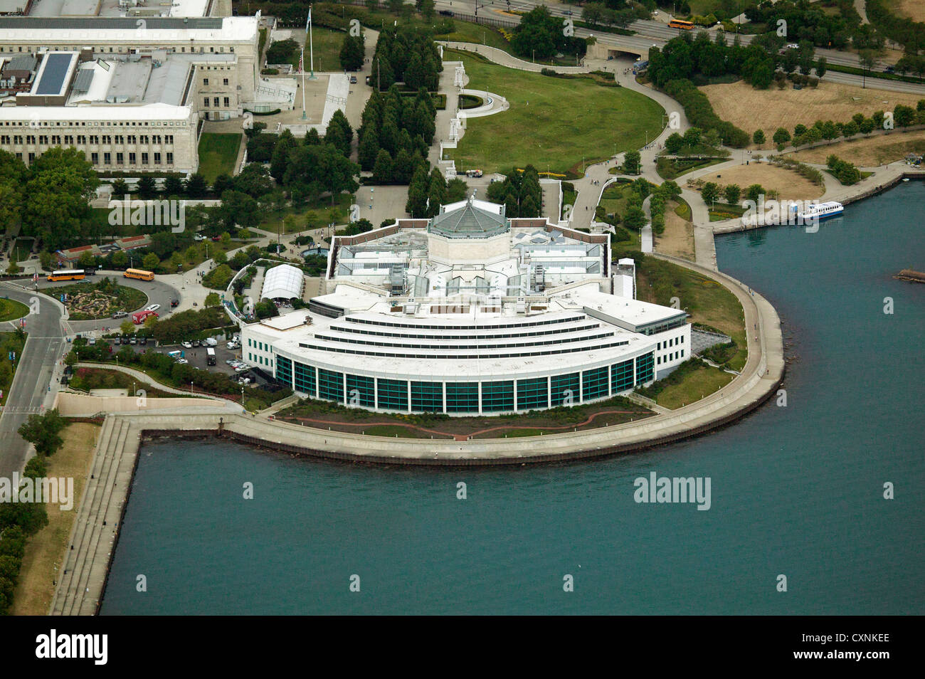 aerial photograph Shedd Aquarium, Chicago, Illinois Stock Photo Alamy
