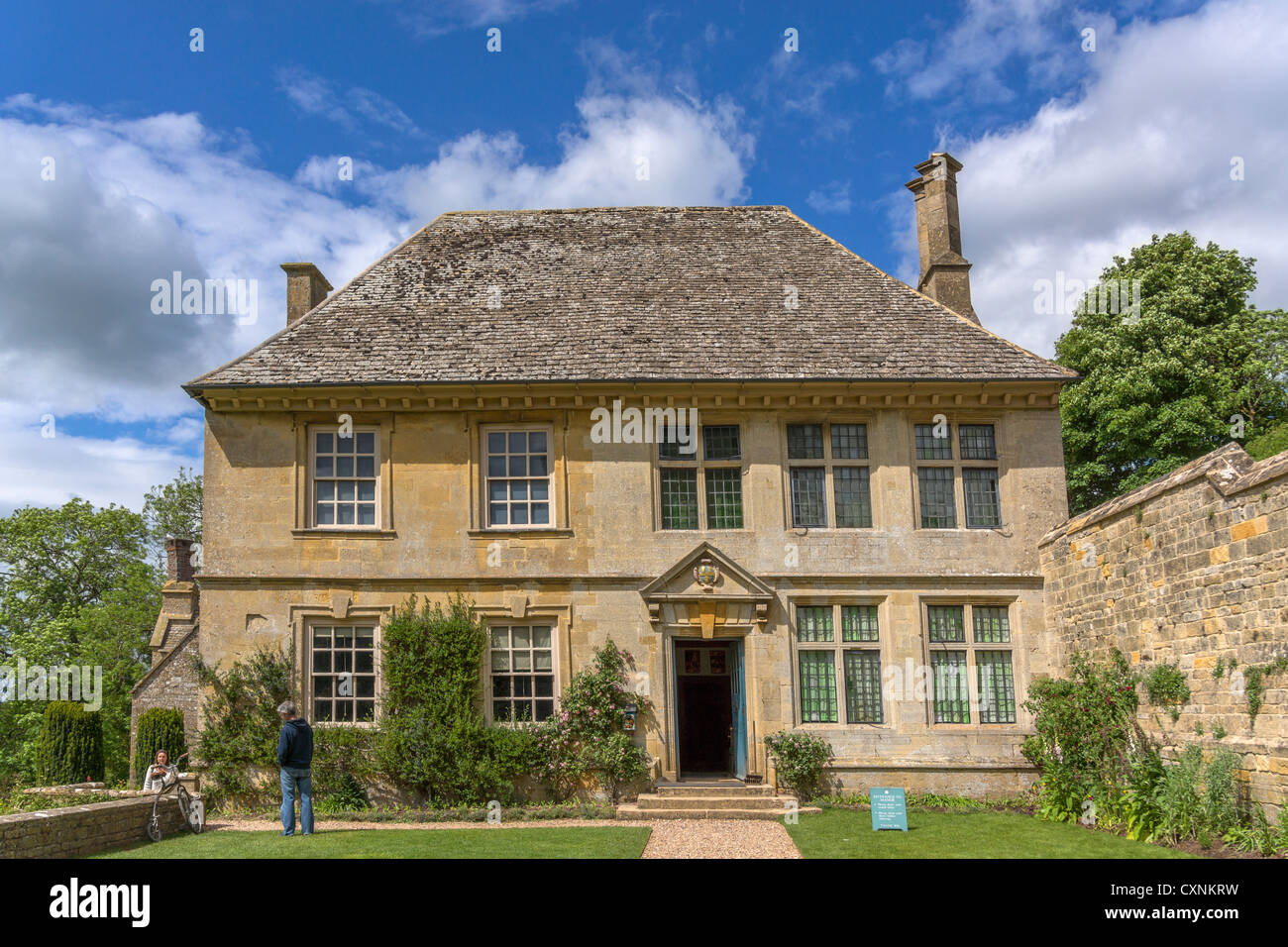 the facade of snowshill manor - a stately home and country house in the cotswolds, gloucestershire, the midlands, england, uk. Stock Photo