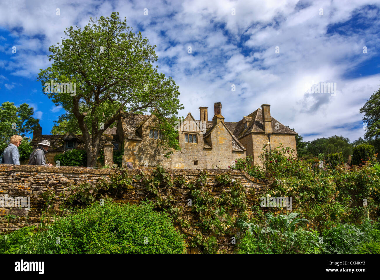 the facade of snowshill manor - a stately home and country house in the cotswolds, gloucestershire, the midlands, england, uk. Stock Photo