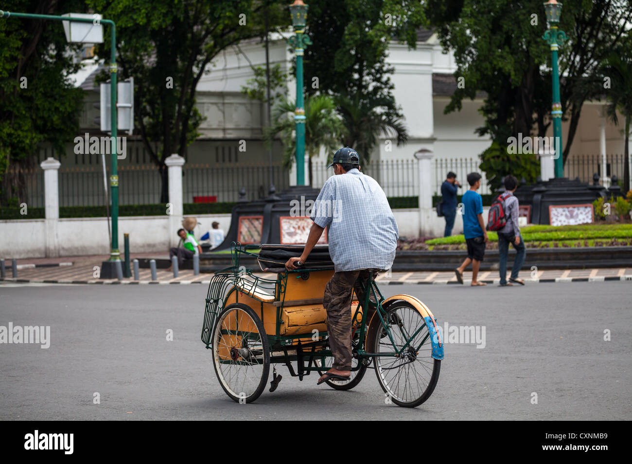 Rickshaws in yogyakarta in indonesia hi-res stock photography and ...
