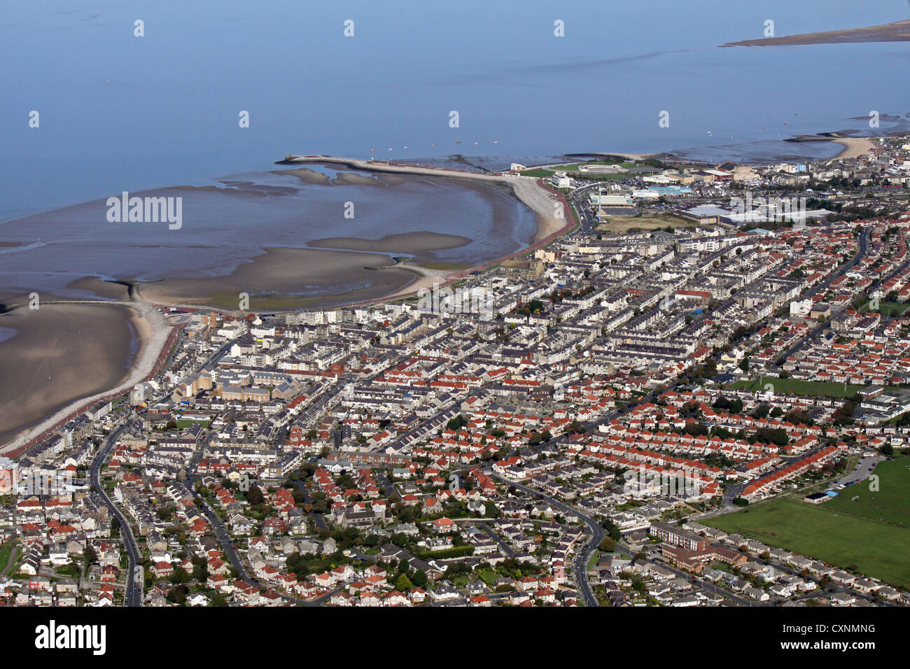 aerial view of Morecambe, Lancashire Stock Photo Alamy
