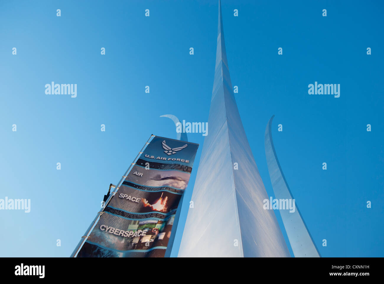 US Air Force Memorial in Arlington Virginia near Washington DC Stock