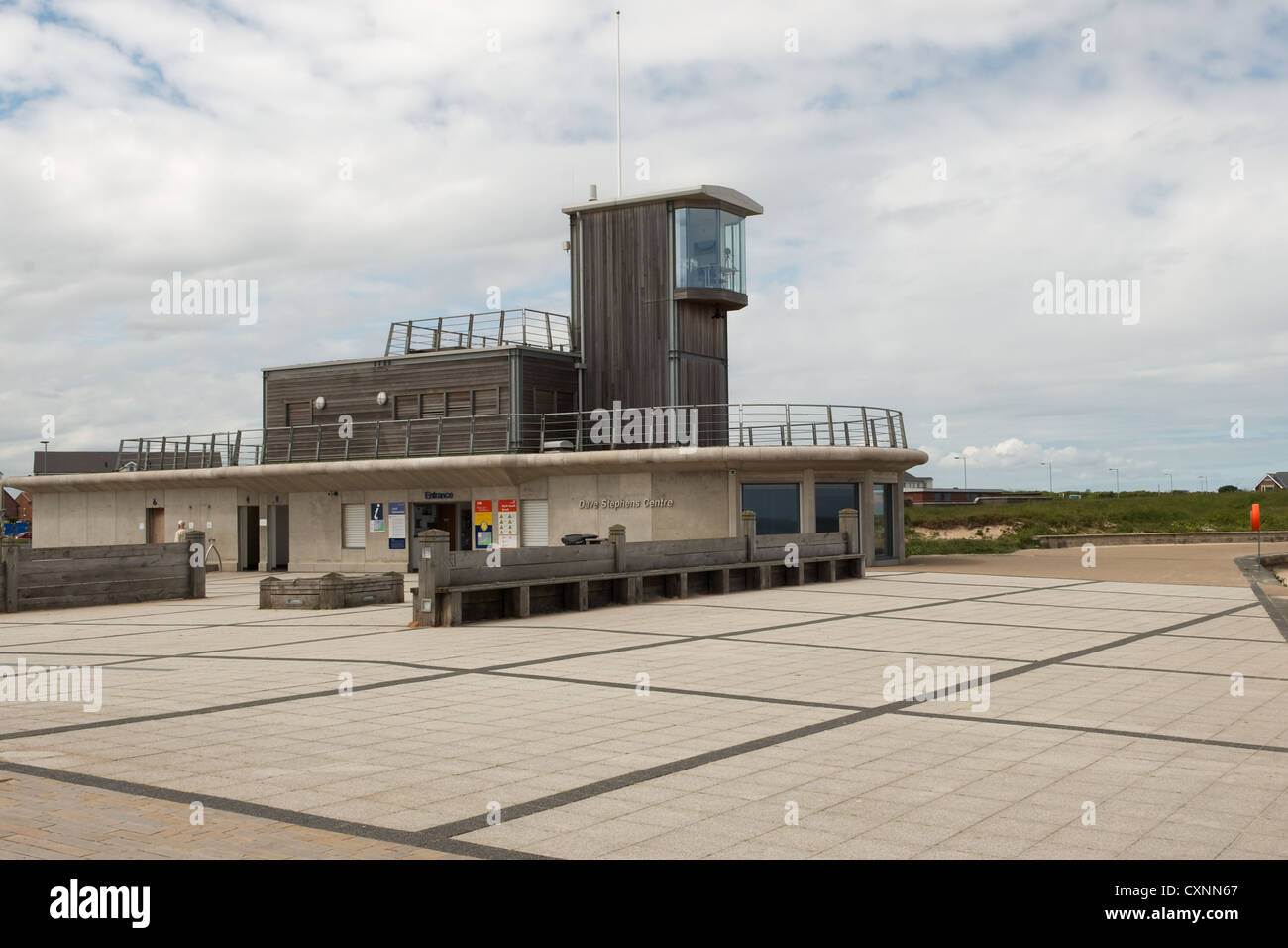 Dave Stephens lifeguard centre on Blyth Beach in Northumberland, United Kingdom Stock Photo