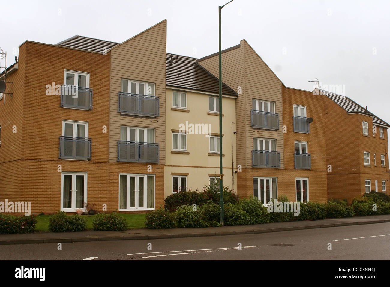 Flats and apartments in Bradley Stoke north Bristol, England UK Stock