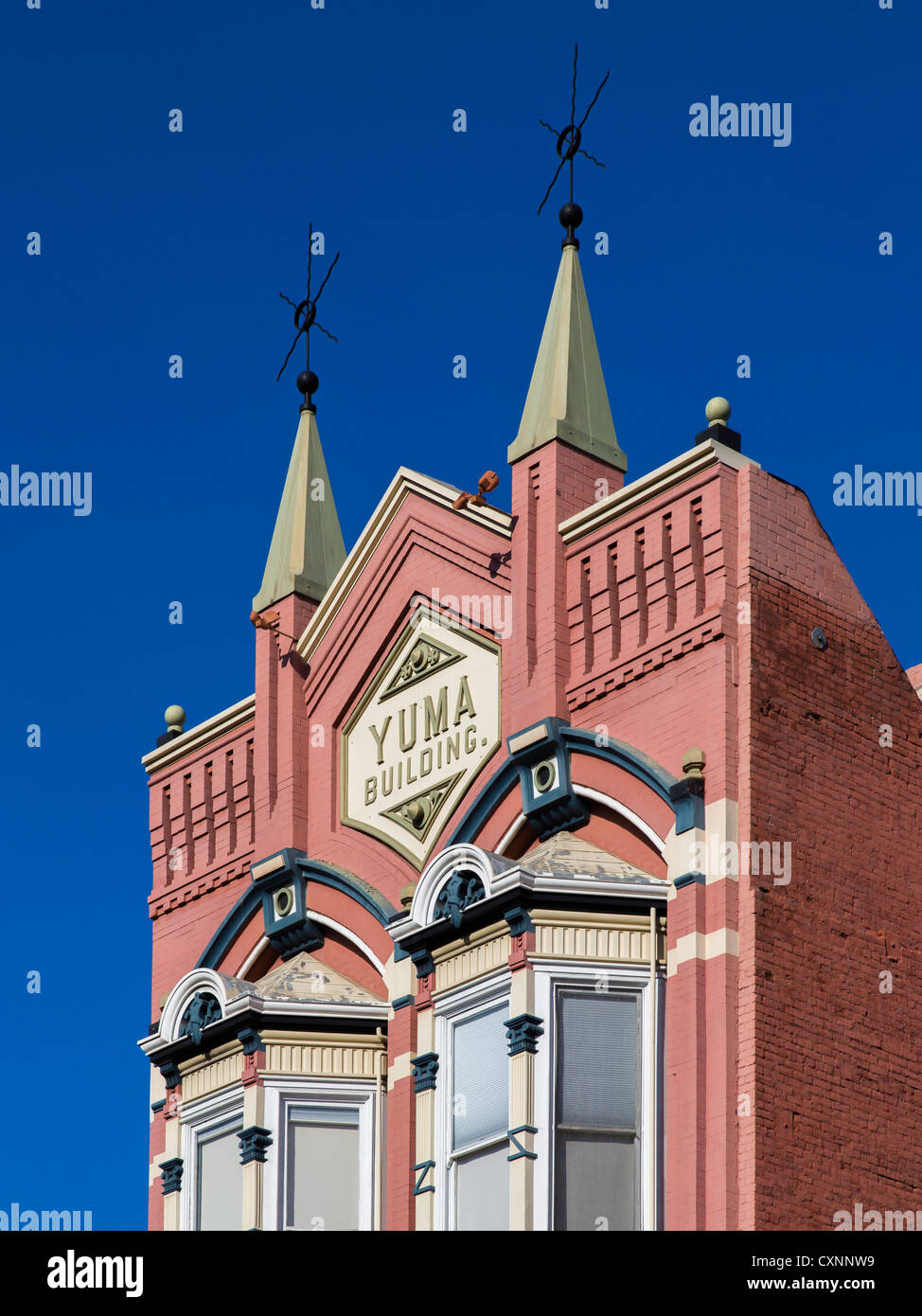 The Yuma Building in the Gaslamp Quarter Historic District, San Diego CA Stock Photo