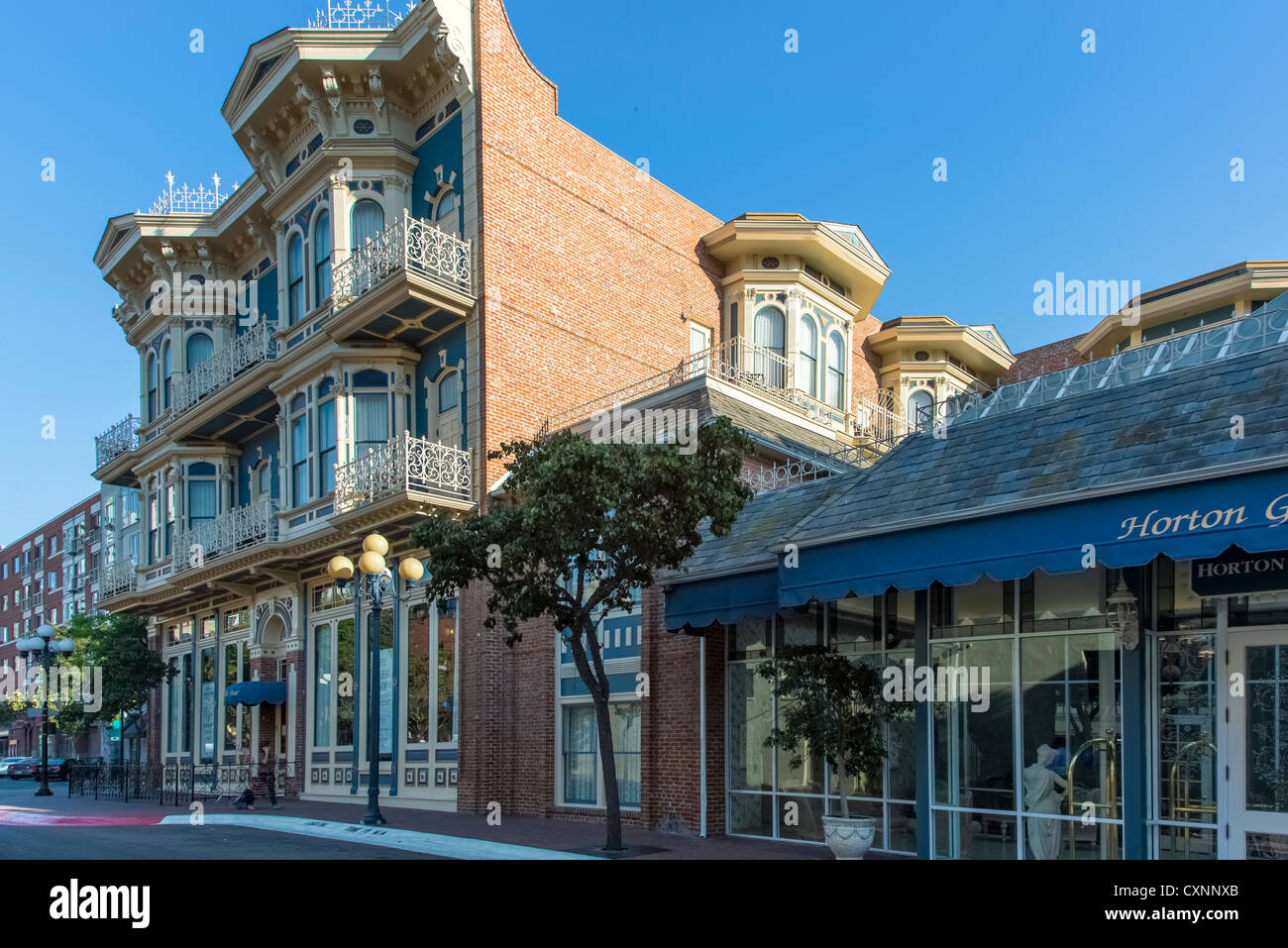 Horton Grand Hotel in the San Diego Gaslamp Historic District Stock Photo