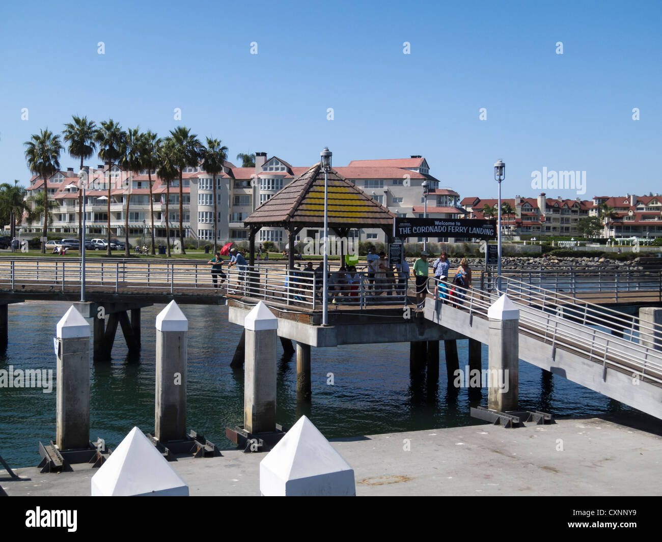 Coronado Island Ferry Pier, San Diego CA Stock Photo