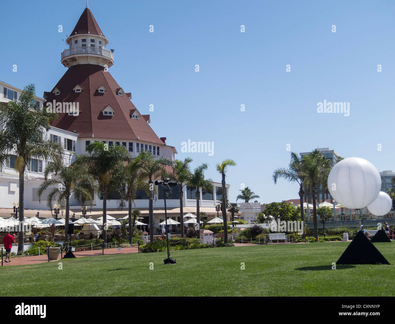 Del Coronado Hotel, Coronado Island, San Diego CA Stock Photo