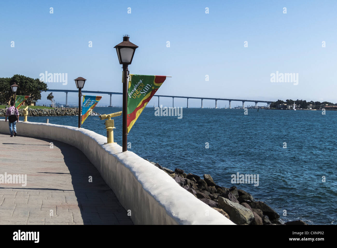 San Diego Waterfront, San Diego CA Stock Photo