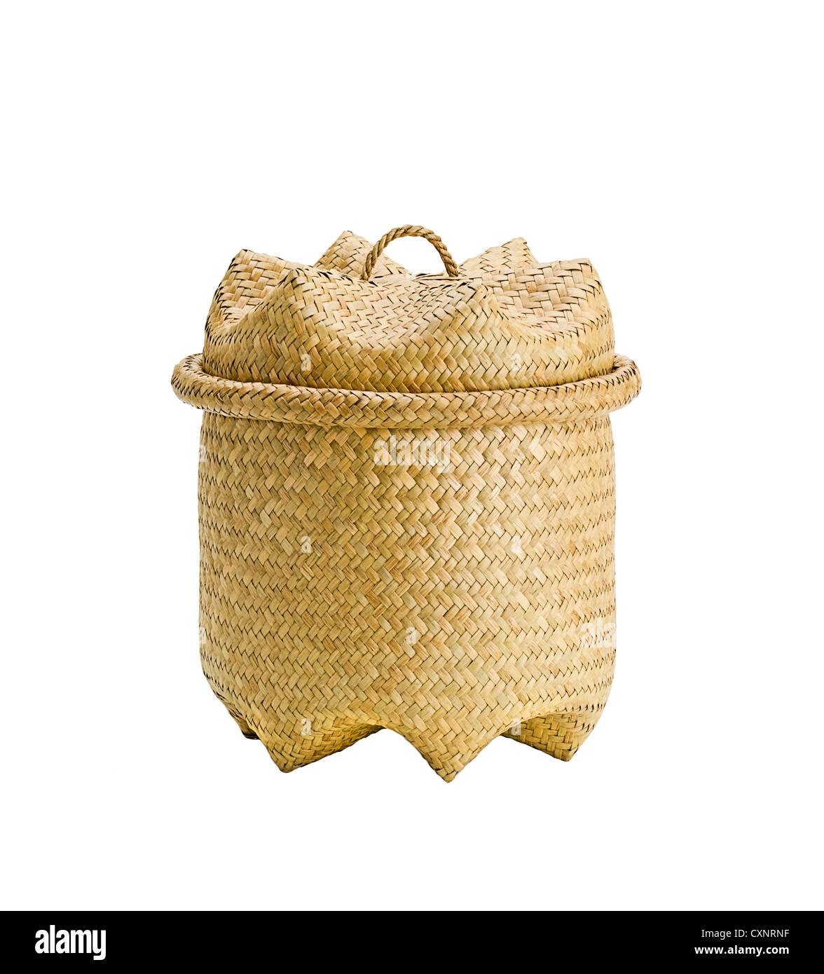 Useful bamboo basket for all general purpose Stock Photo Alamy