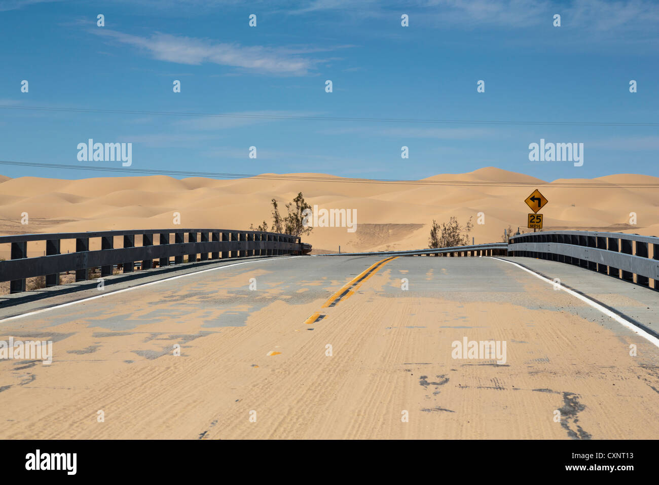 Imperial Sand Dunes, I-8, 'Kumeyaay Hwy', Winterhaven, CA Stock Photo