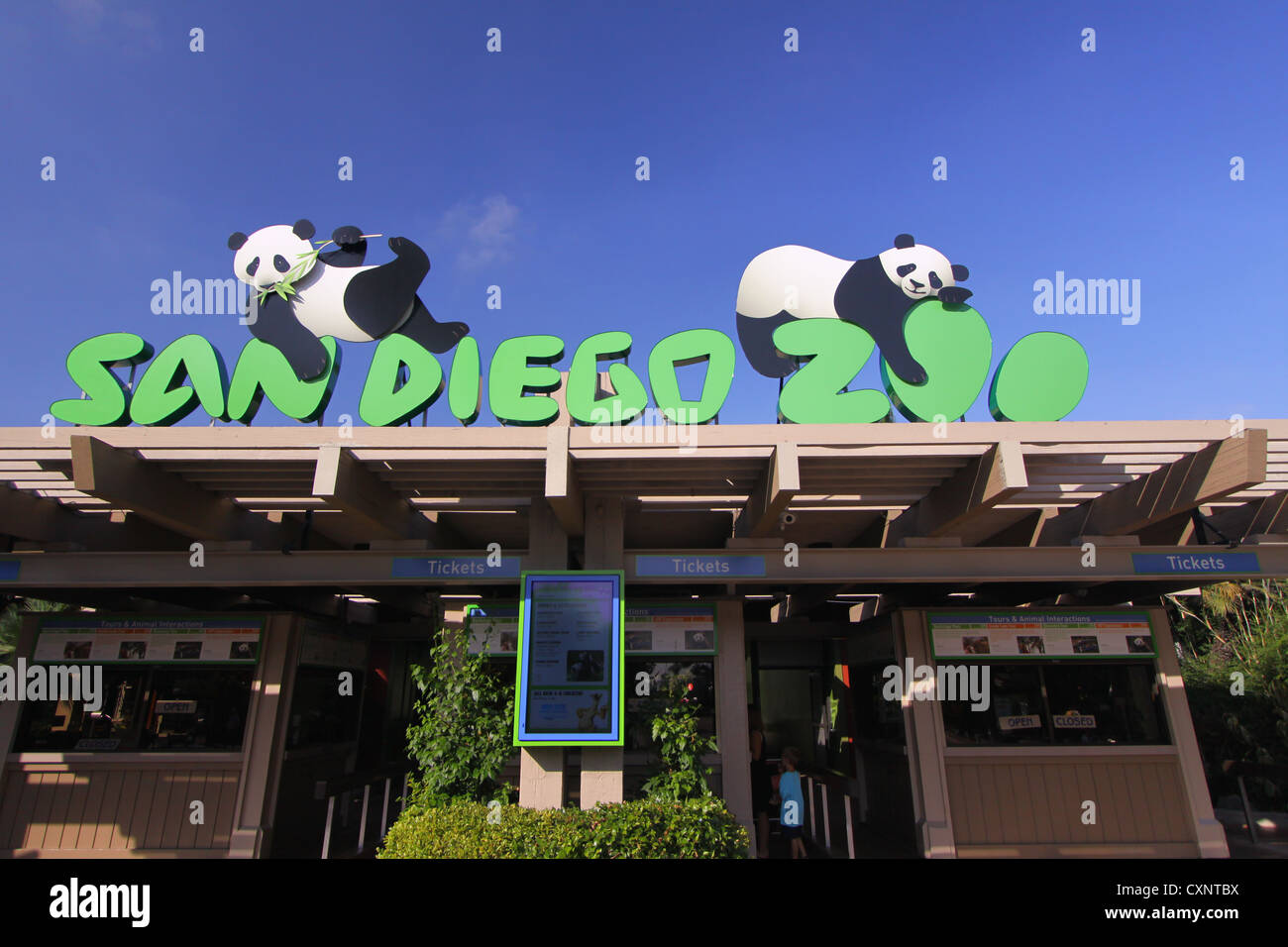 San diego zoo entrance Stock Photo