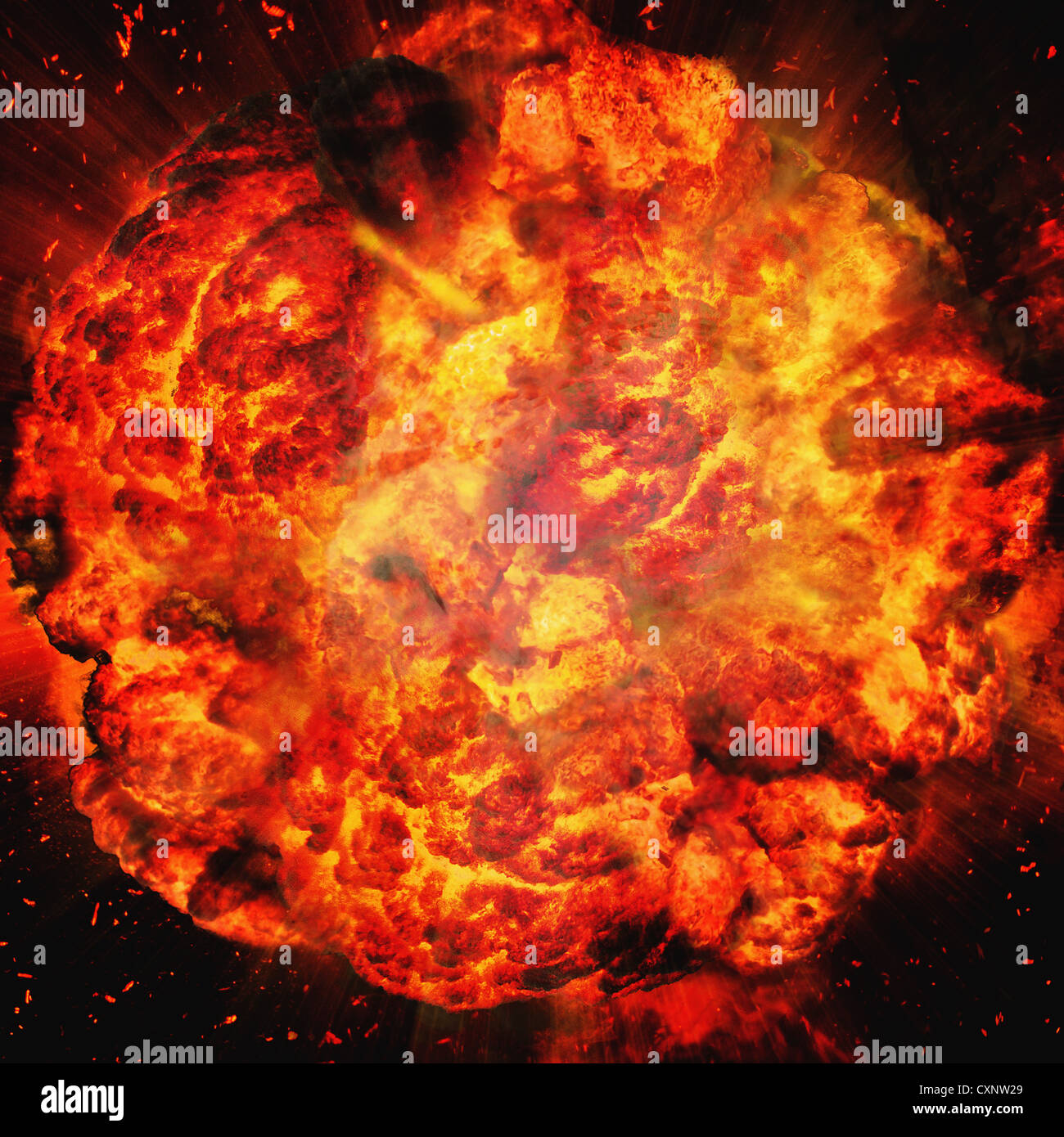 Giant Fireball Stock Photo