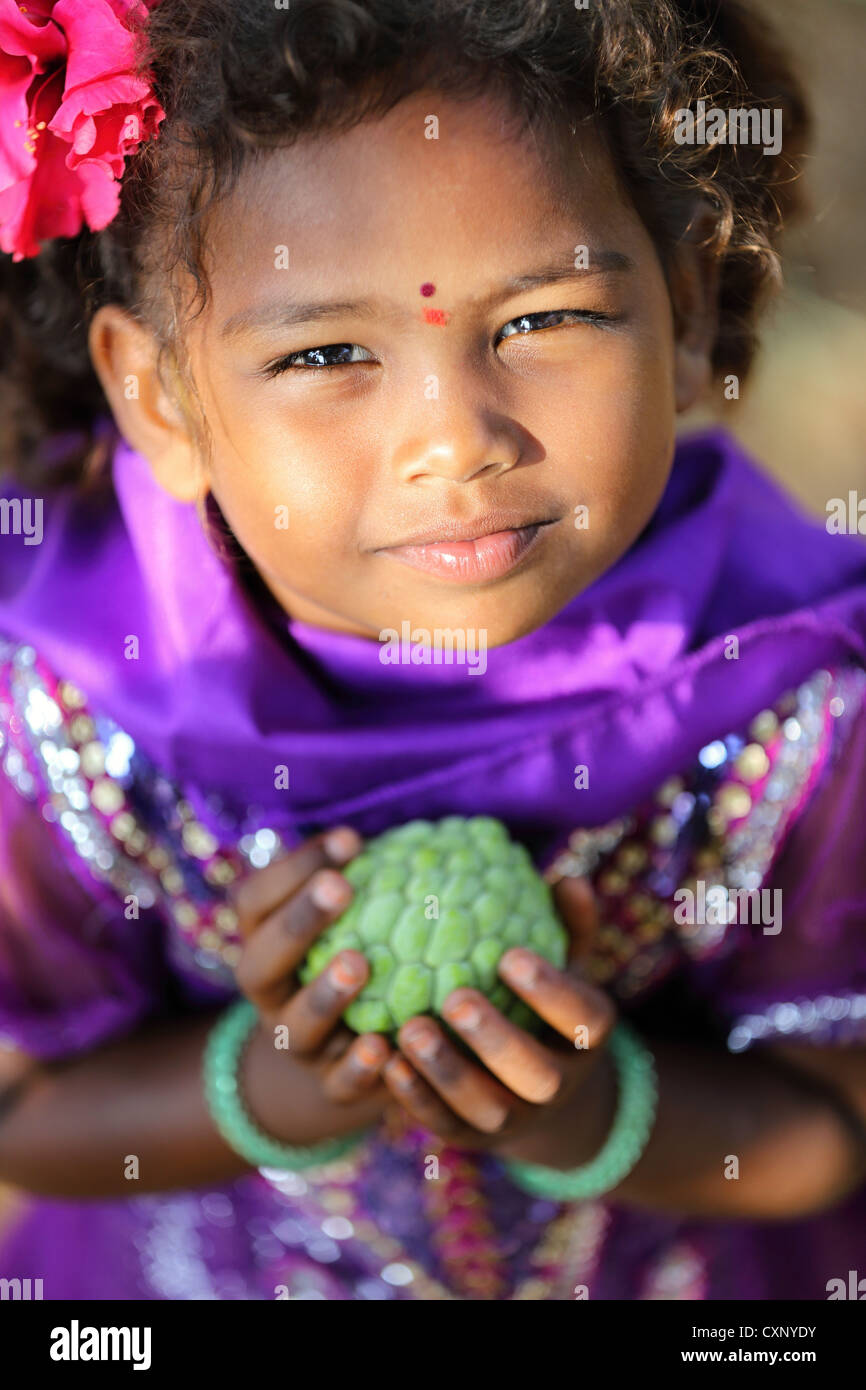 Young Indian girl Andhra Pradesh South India Stock Photo - Alamy