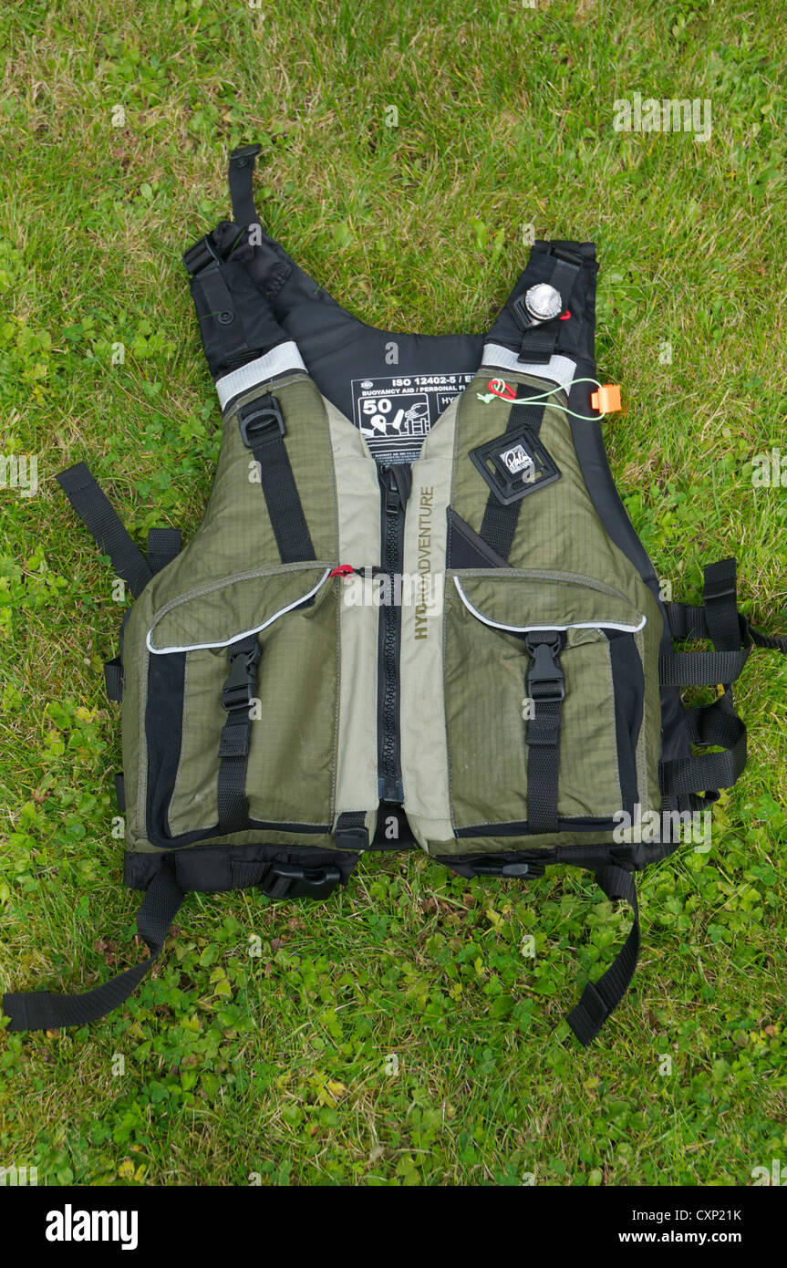 Mens life jacket for watersports Stock Photo Alamy