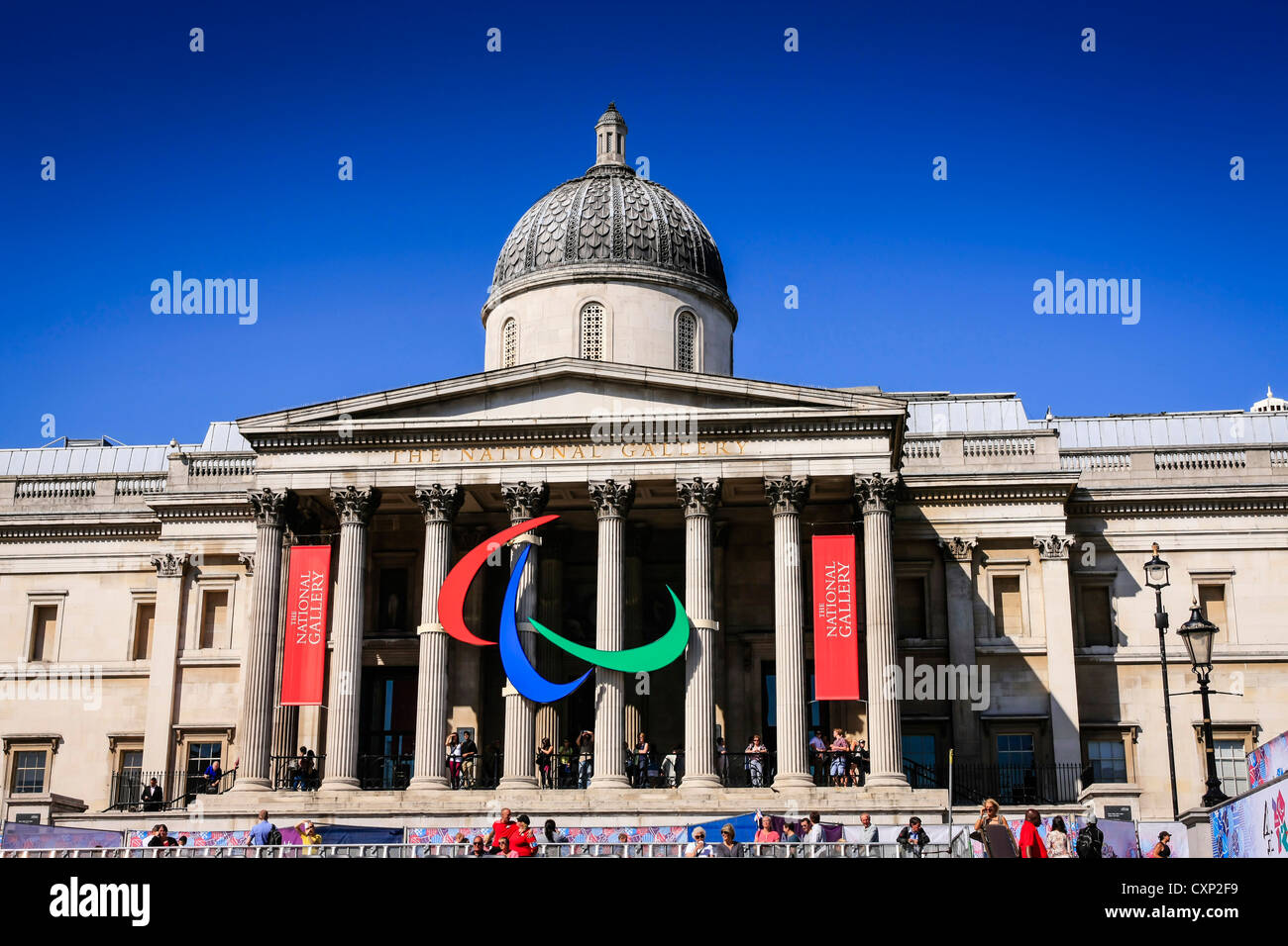 The National Gallery Museum in Trafalgar Square London Stock Photo - Alamy