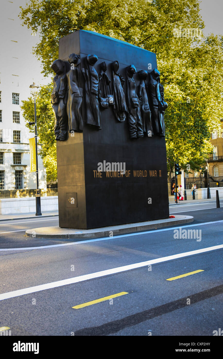 The Women of World War 2 Memorial in Whitehall London Stock Photo