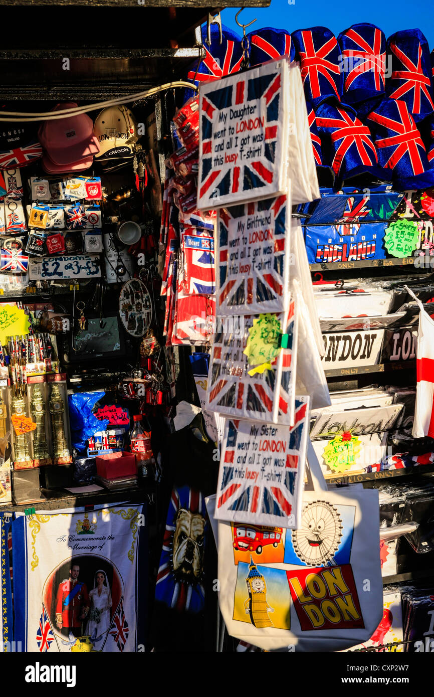 Tourist Souvenirs Kiosk in London Stock Photo - Alamy