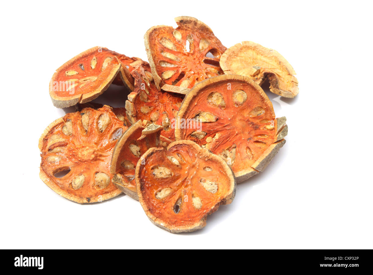 Dried bael fruit Stock Photo Alamy