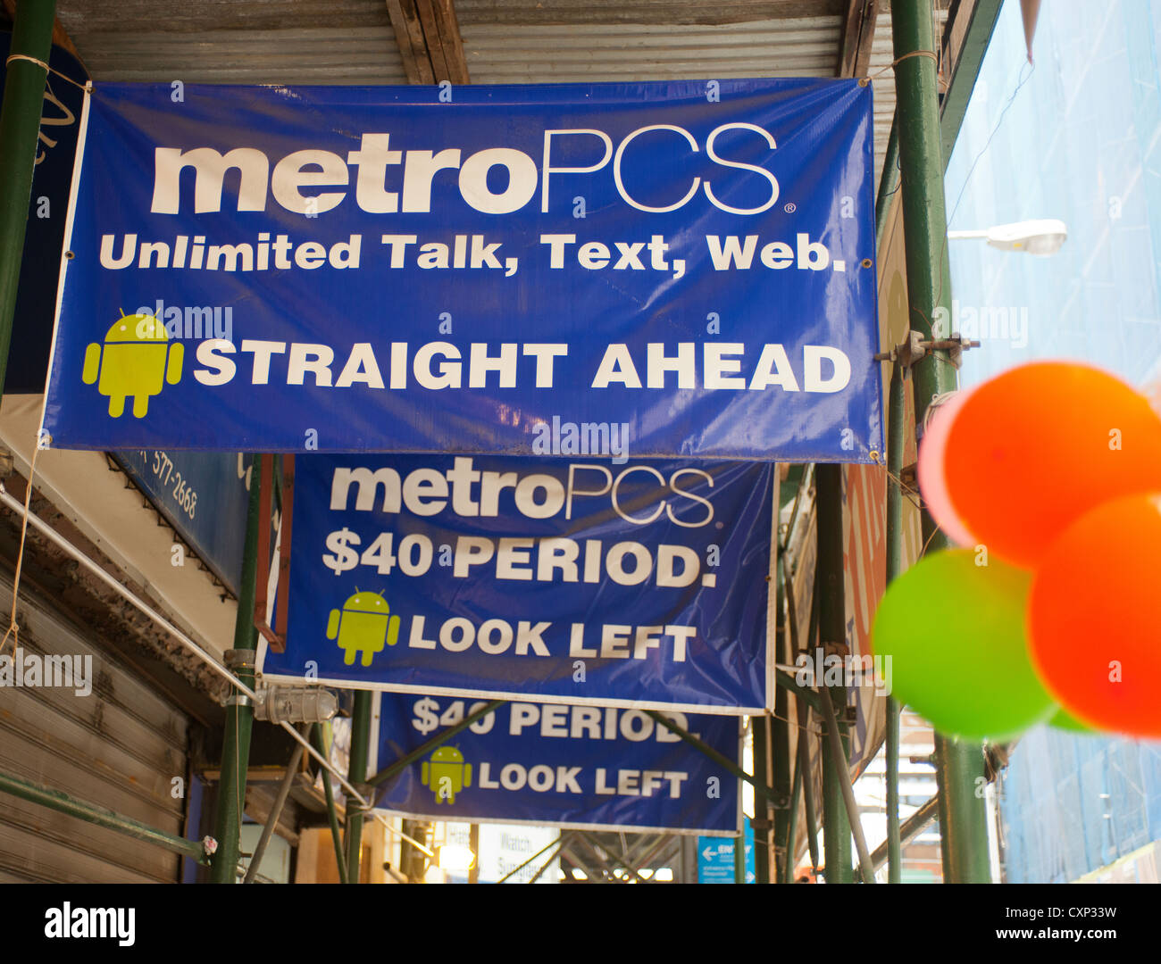 A MetroPCS store is seen in Lower Manhattan in New York Stock Photo