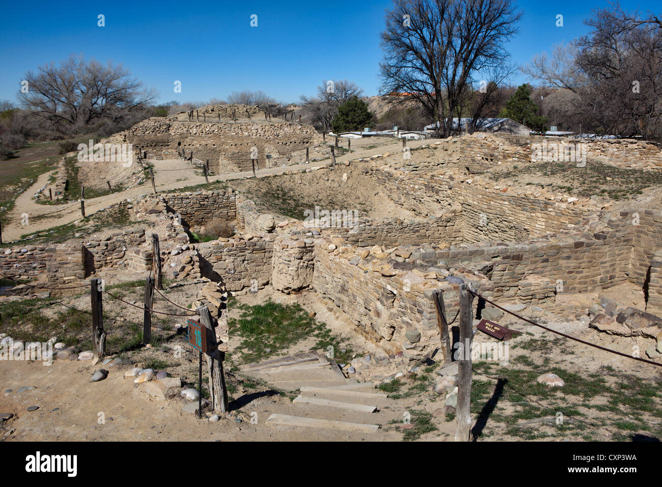 Salmon Ruins & Heritage Park, Ancient Chacoan archaeological ruin site, New Mexico Stock Photo