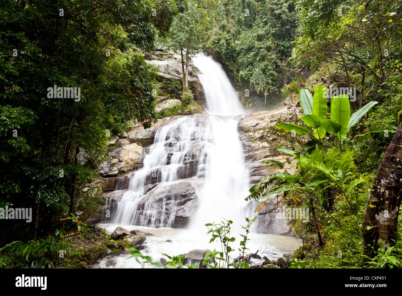 waterfalls at doi inthanon Stock Photo