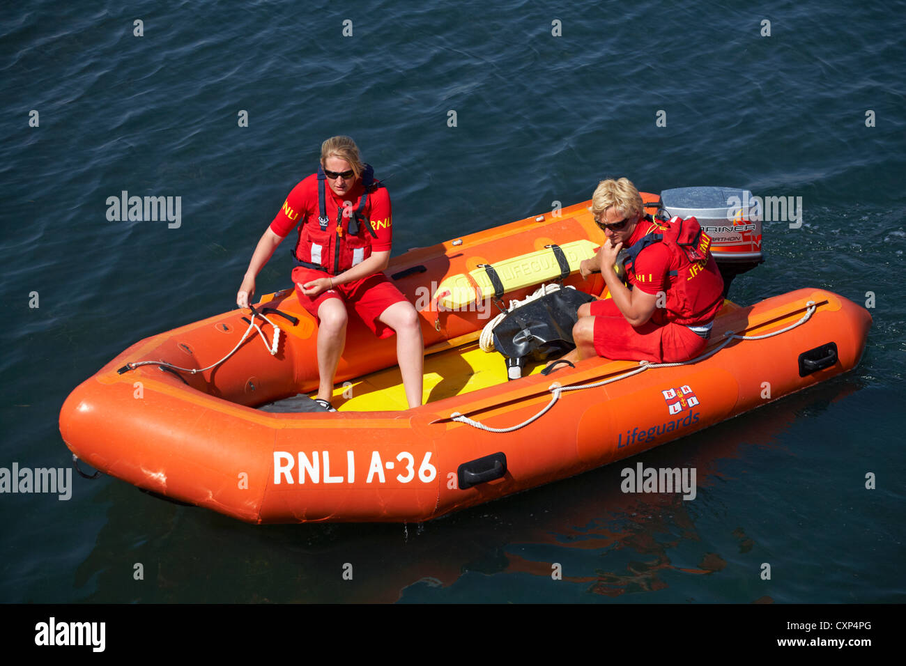 Orange life jackets inflatable hires stock photography and images Alamy