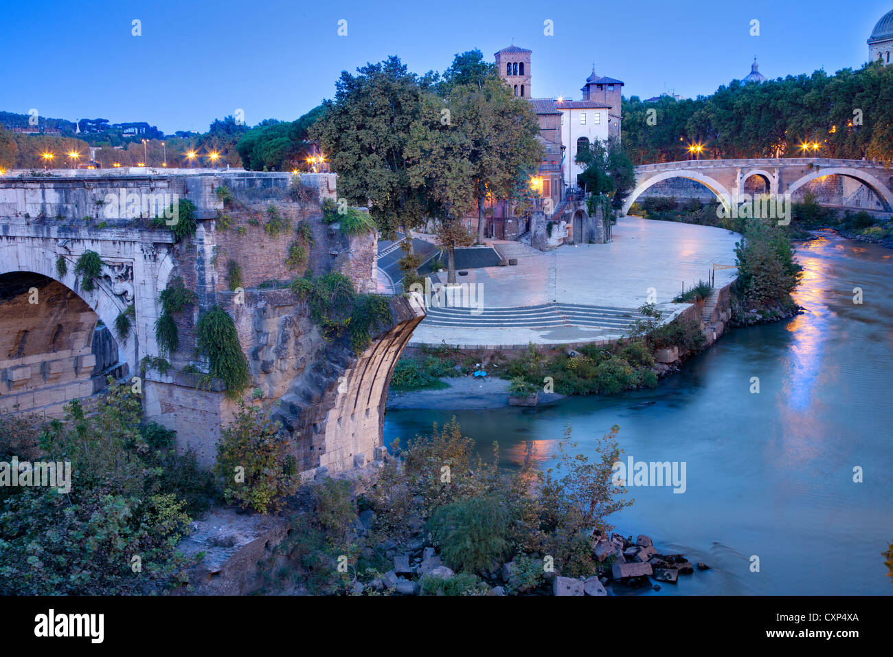 Ponte Rotta, Rome Italy Stock Photo