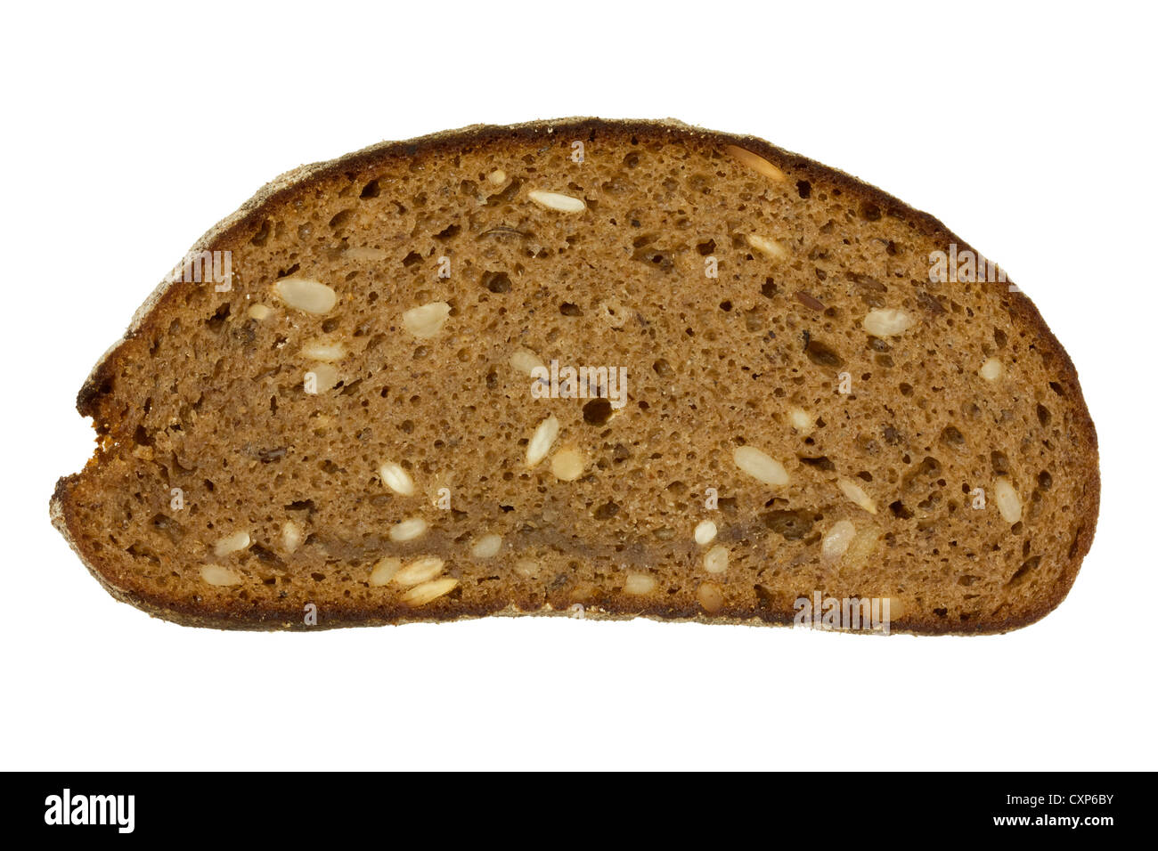 Slice of bread isolated on white background Stock Photo - Alamy