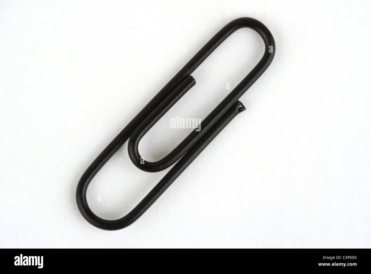 Black paper clip Stock Photo Alamy