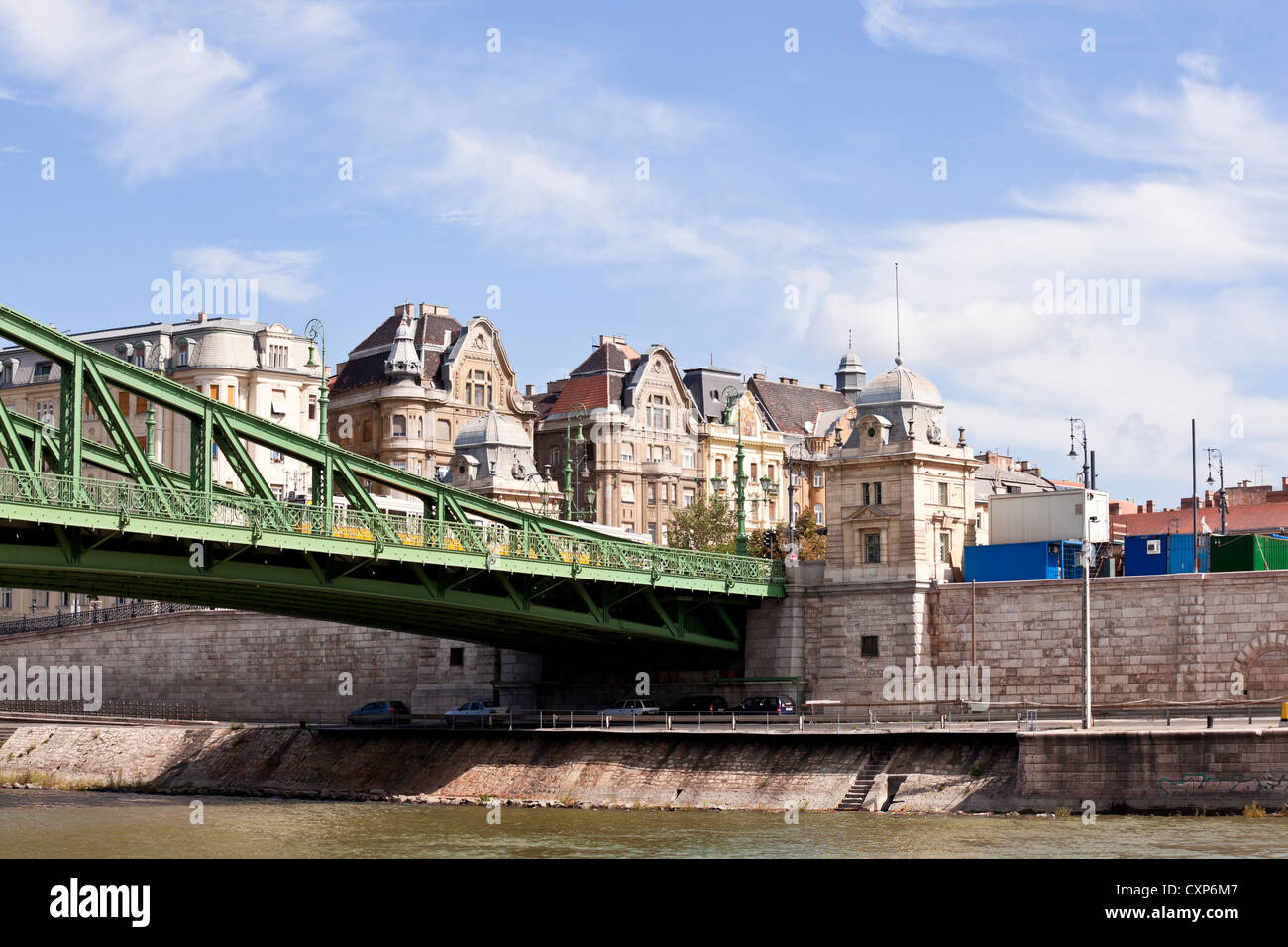 bridge and building Stock Photo