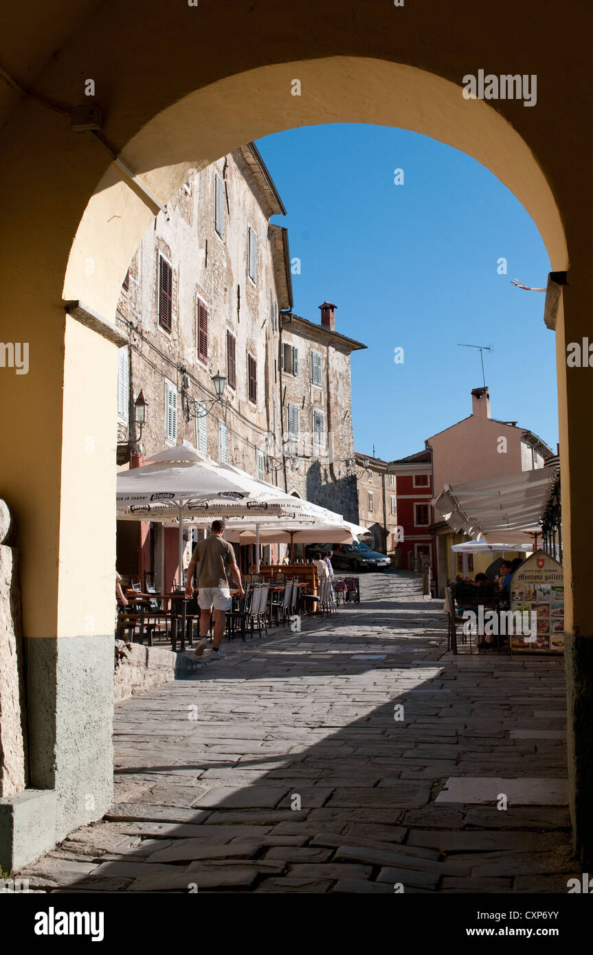 City gate, Motovun, Central Istria, Croatia Stock Photo