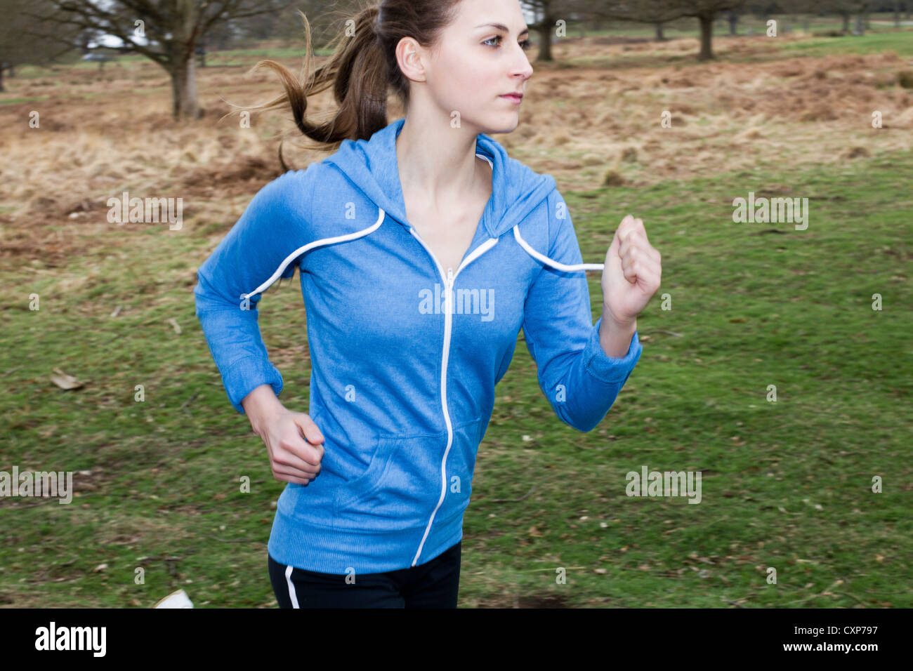 Woman running Stock Photo